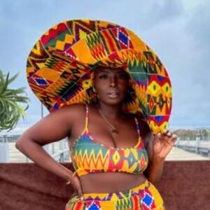 Chimzi Multicolor Kente Print Hat